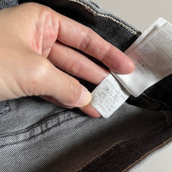 Mother The Insider Crop Step Chew Jeans - Women's Size 27 - Gray - Picture 10 of 10